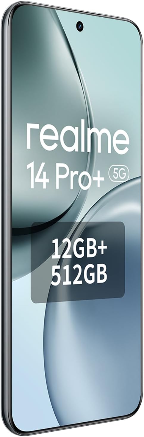 realme 14 Pro+ 5G Smartphone | 12GB RAM 512GB Speicher | 50MP Kamera | 120Hz OLED Display | 6000mAh