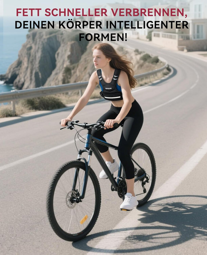 HAPBEAR Verstellbare Gewichtsweste Für Herren &amp; Frauen – Weighted Vest 1,8–4,5 KG Mit 6 Eisensand-Ge