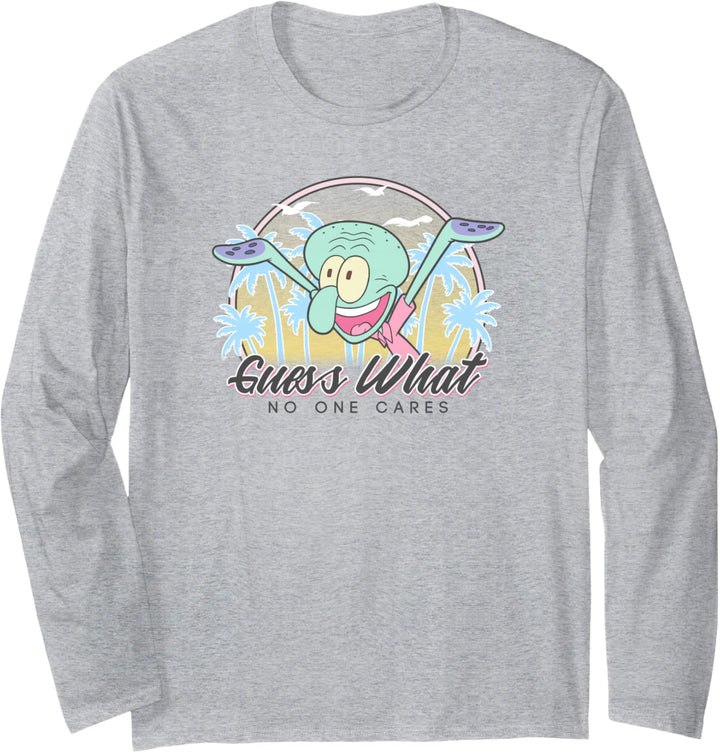SpongeBob SquarePants Squidward Guess What No One Cares! Langarmshirt