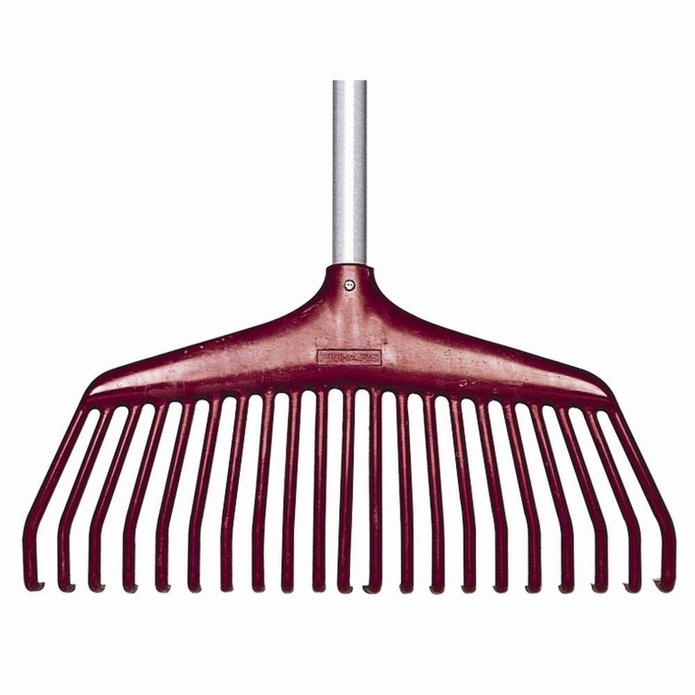 Fiskars 623 GL Nylon-Laubbesen, 21 Zinken, mit Glasfaserstiel
