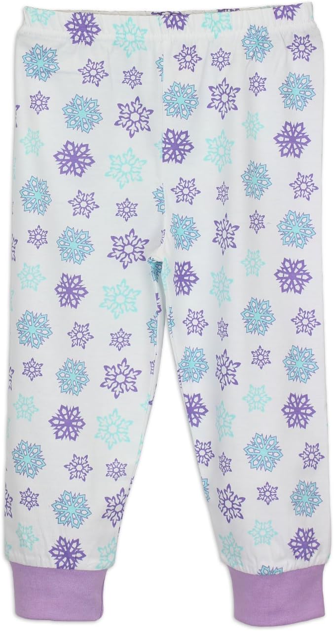 Disney Frozen Schlafanzug | Die Eiskönigin Pyjama Mädchen | Anna ELSA Kristoff Olaf & Sven | Prinzes