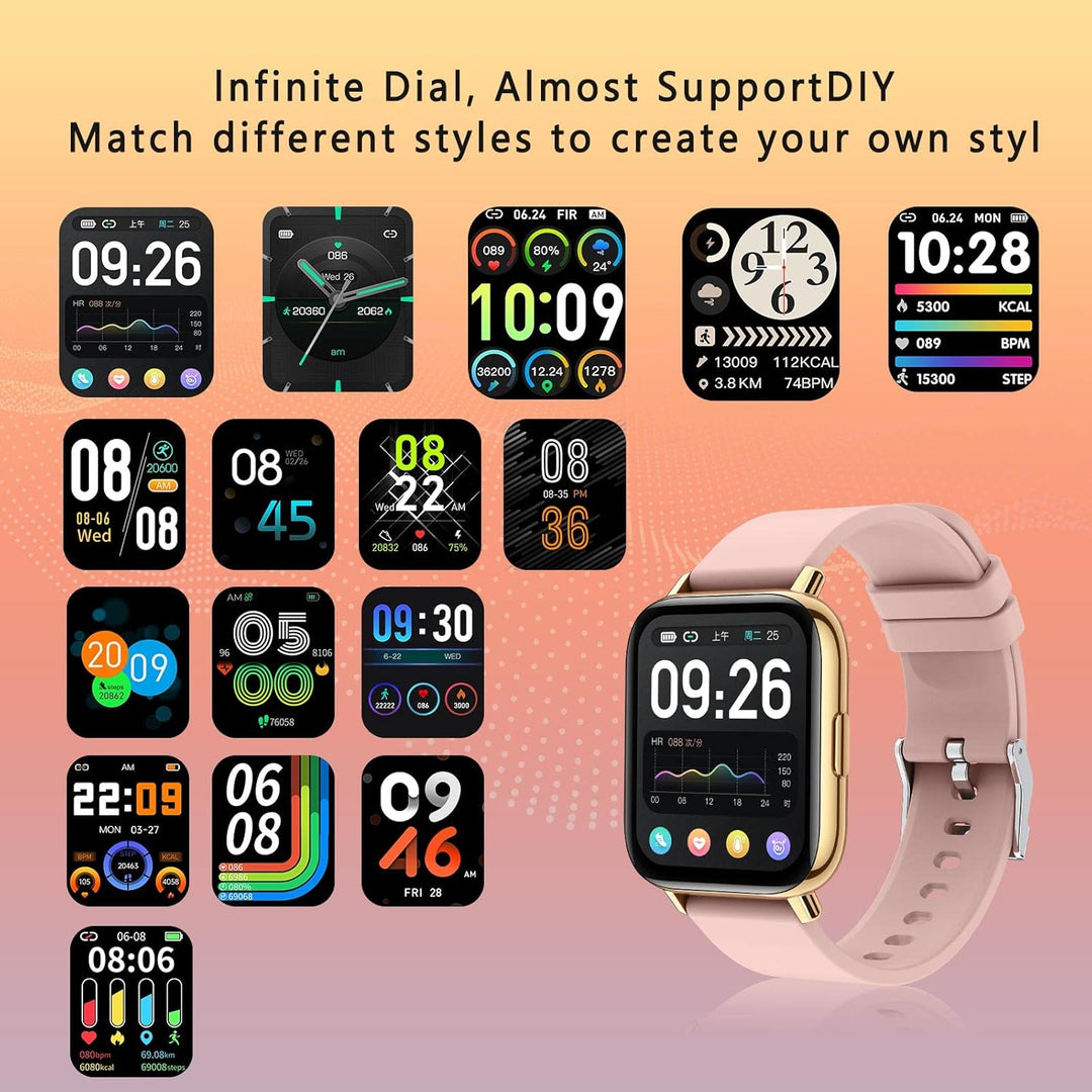 SUPBRO Smartwatch 1.69 Zoll HD Voll Touchscreen Fitness Tracker Uhr, IP68 Wasserdicht Fitnessuhr mit