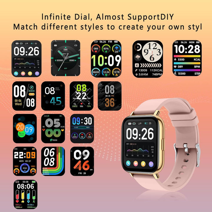 SUPBRO Smartwatch 1.69 Zoll HD Voll Touchscreen Fitness Tracker Uhr, IP68 Wasserdicht Fitnessuhr mit