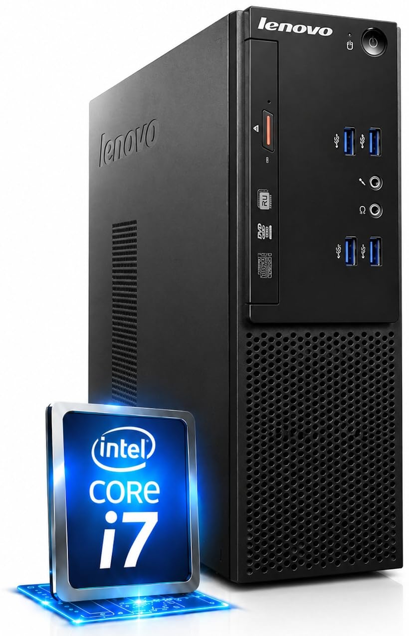 Lenovo V520S - Schneller PC mit Intel Core i7 6700 - Silent Computer für Büro & Home Office mit 4 GH