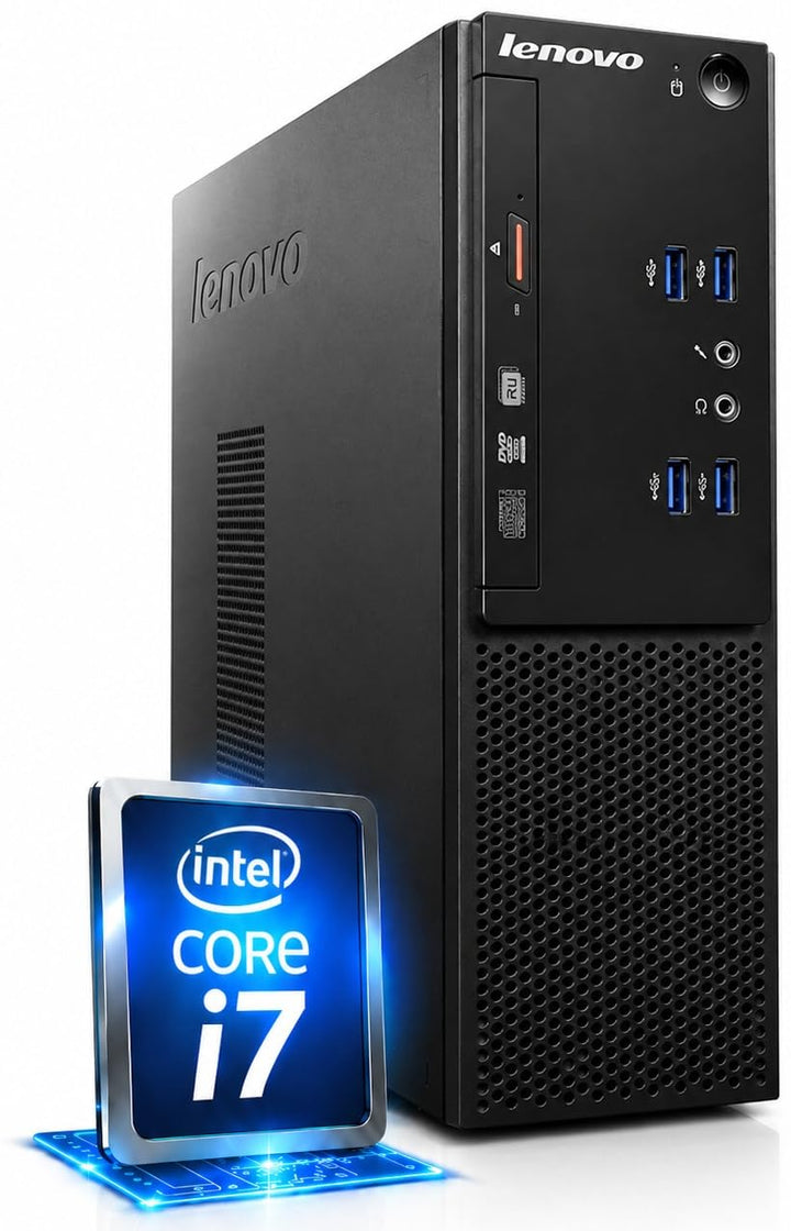 Lenovo V520S - Schneller PC mit Intel Core i7 6700 - Silent Computer für Büro & Home Office mit 4 GH