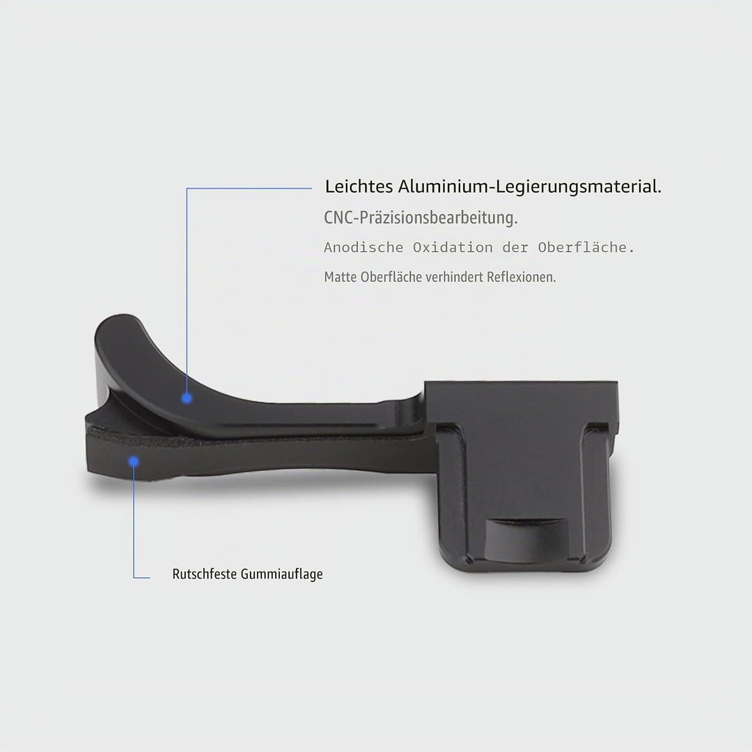 Haoge THB-M24B Metall Blitzschuh Daumenauflage Handgriff für Leica M Typ240 M240, M-P Typ 240 M240P,