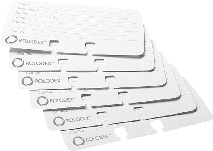 Rolodex 67553 Petite Nachfüllkarten, 6,4 x 10,2 cm, 100 Karten/Packung