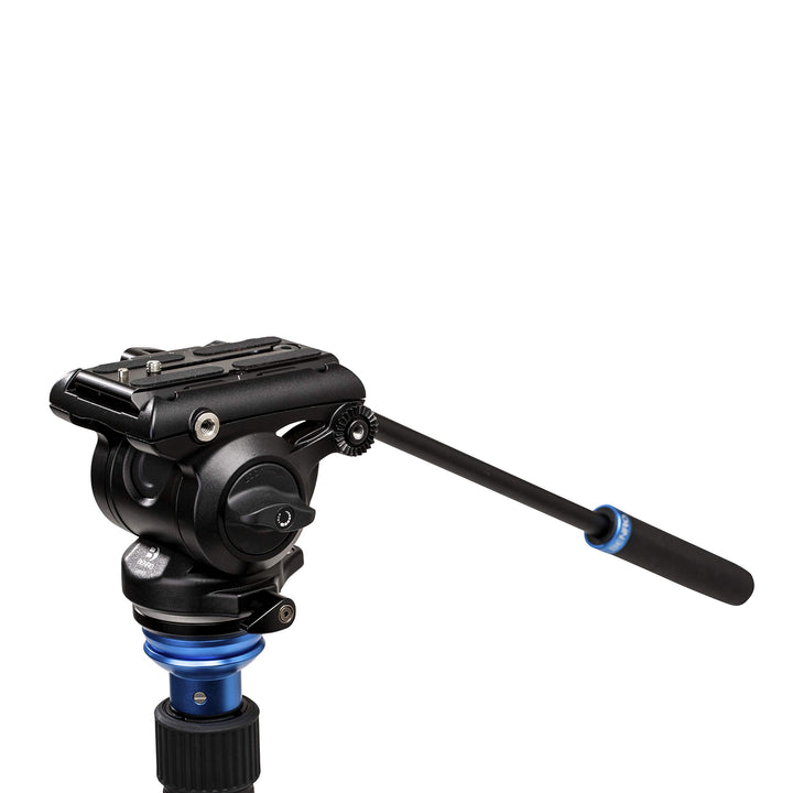 Benro S4 PRO Flat Base Fluid Video Head, 8.8 lb Max, 2 Step Counterbalance (1&2), 1/4""-20 Accessory