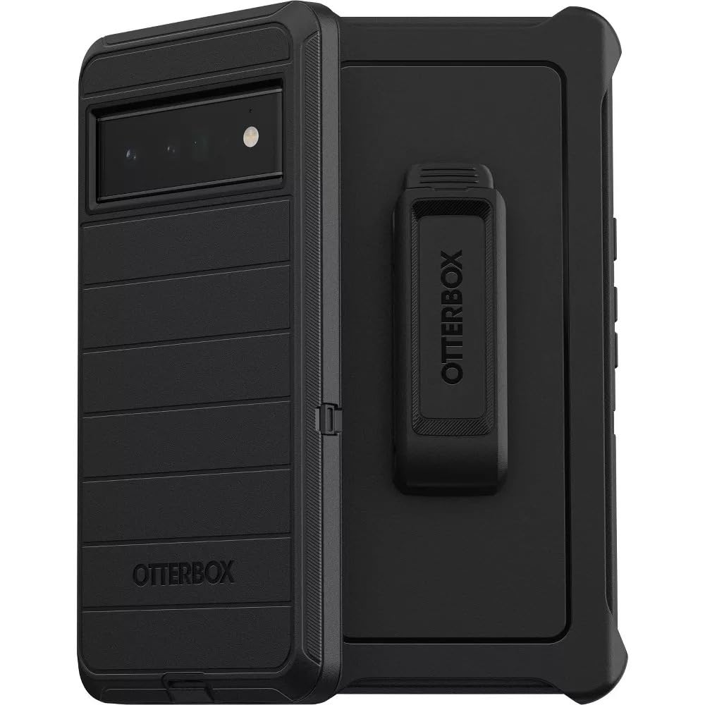 OtterBox Defender Series Schutzhülle für Pixel 6, Schwarz, schwarz