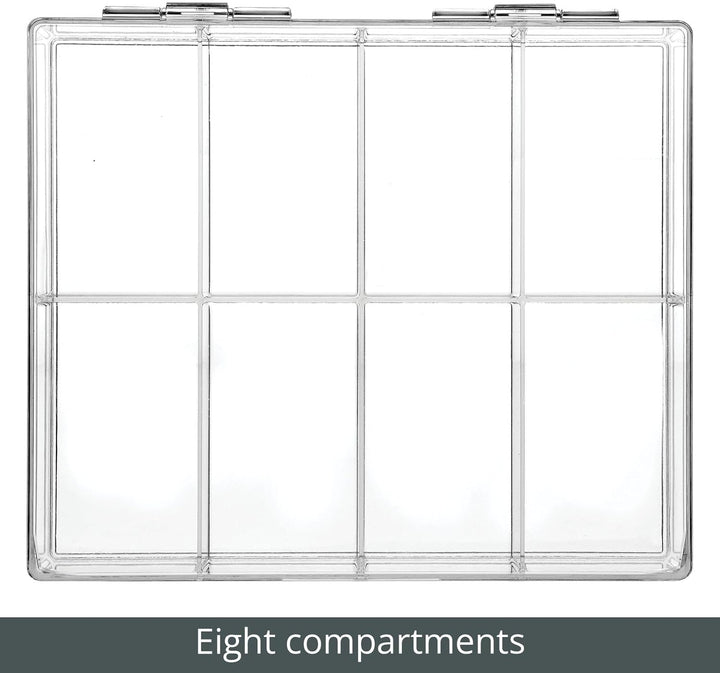 mDesign Küchen Organizer – praktischer Kasten mit Deckel für Küche und Speisekammer – Aufbewahrungsb