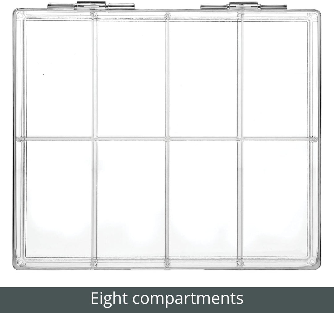 mDesign Küchen Organizer – praktischer Kasten mit Deckel für Küche und Speisekammer – Aufbewahrungsb