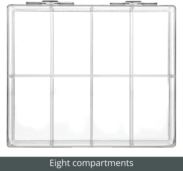 mDesign Küchen Organizer – praktischer Kasten mit Deckel für Küche und Speisekammer – Aufbewahrungsb