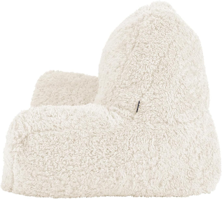 Icon Teddybär Rückenlehne Lesekissen, Beige, 2er Pack, Lesekissen Flauschig mit Sitzsack Füllung, Rü