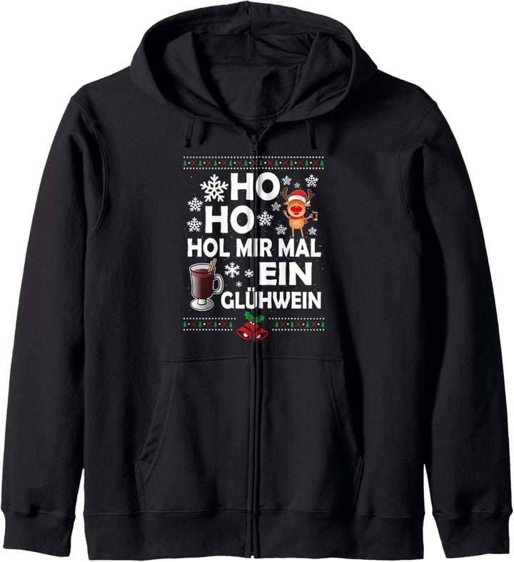 Ho Ho Hol Mir Mal Ein Glühwein - X-Mas 2020 Weihnachten Kapuzenjacke