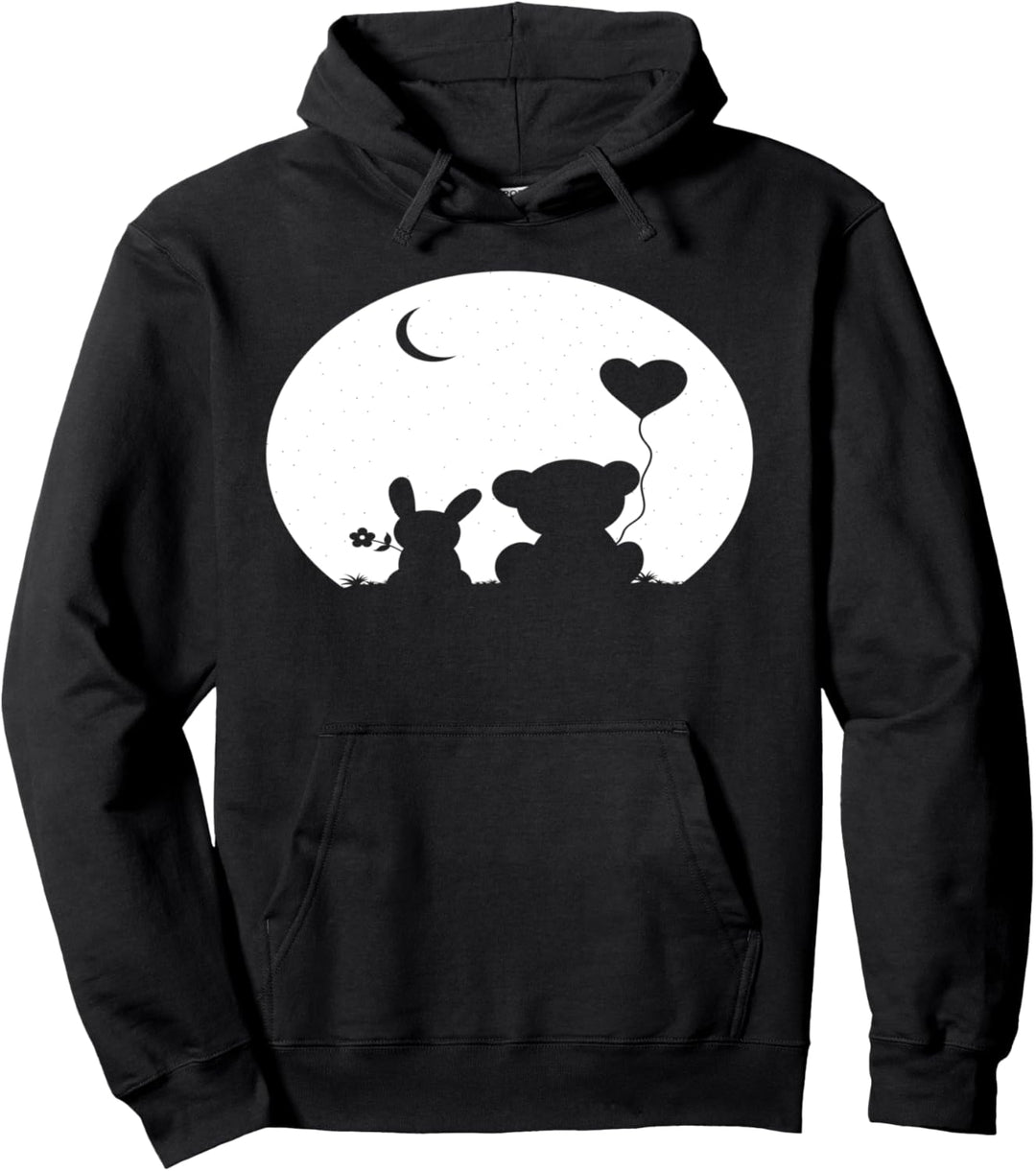 Hasi Bär Valentinstag Outfit I Liebe Paar Hase Bärchen Pullover Hoodie