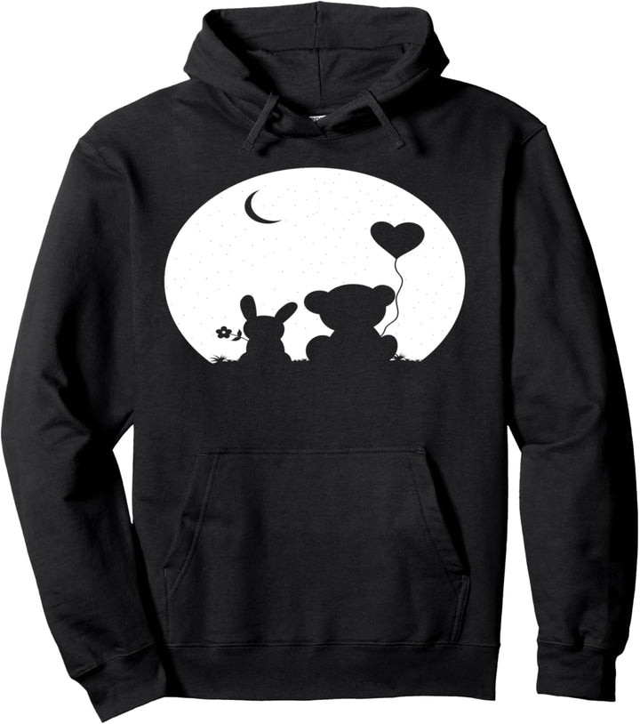 Hasi Bär Valentinstag Outfit I Liebe Paar Hase Bärchen Pullover Hoodie
