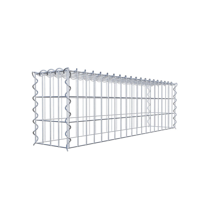 GABIONA - Gabione 100 x 30 x 20 cm - Anbau-Korb Typ 3 (ohne Bodengitter) - Gabionenkorb mit Maschenw