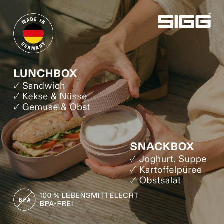 Sigg - LUMO Lunchbox L - Trenner & Auslaufsicherer Snackbox - Mikrowellen- & Spülmaschinengeeignet -