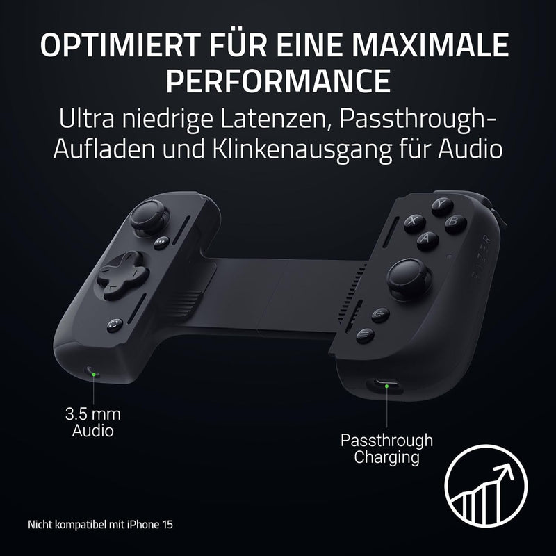 Razer Kishi V2 Pro - Mobile Gaming Controller für Android (HyperSense-Haptik, Ausziehbares Mitteltei