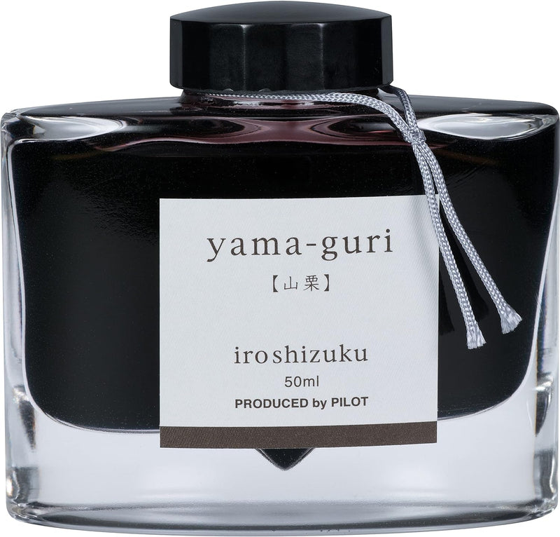 PILOT Iroshizuku 69219 Füllfederhalter-Tinte, Yama-Guri, Wild Chestnut (Dunkelbraun), 50 ml Flasche