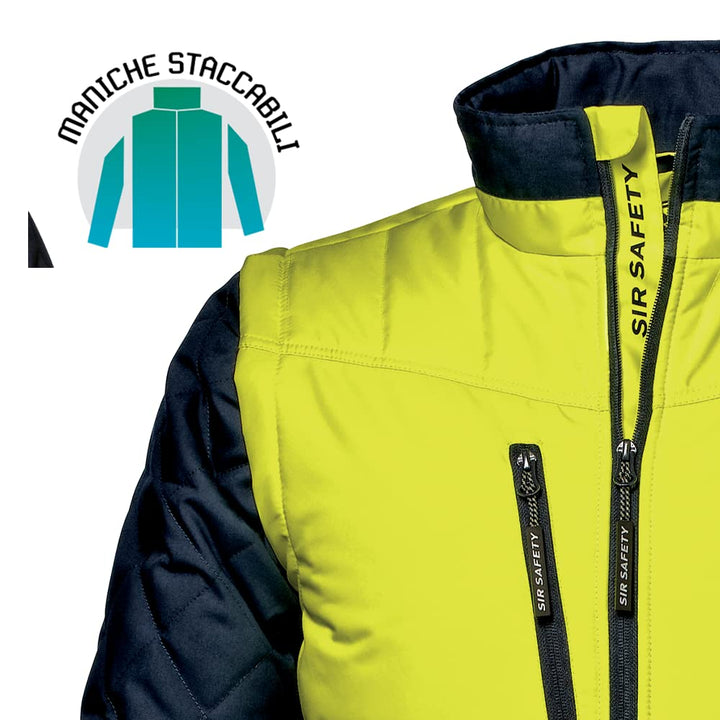 MC4114ECM "Driver" Bundjacke, Warnschutz-gelb/blau, Grösse M, M