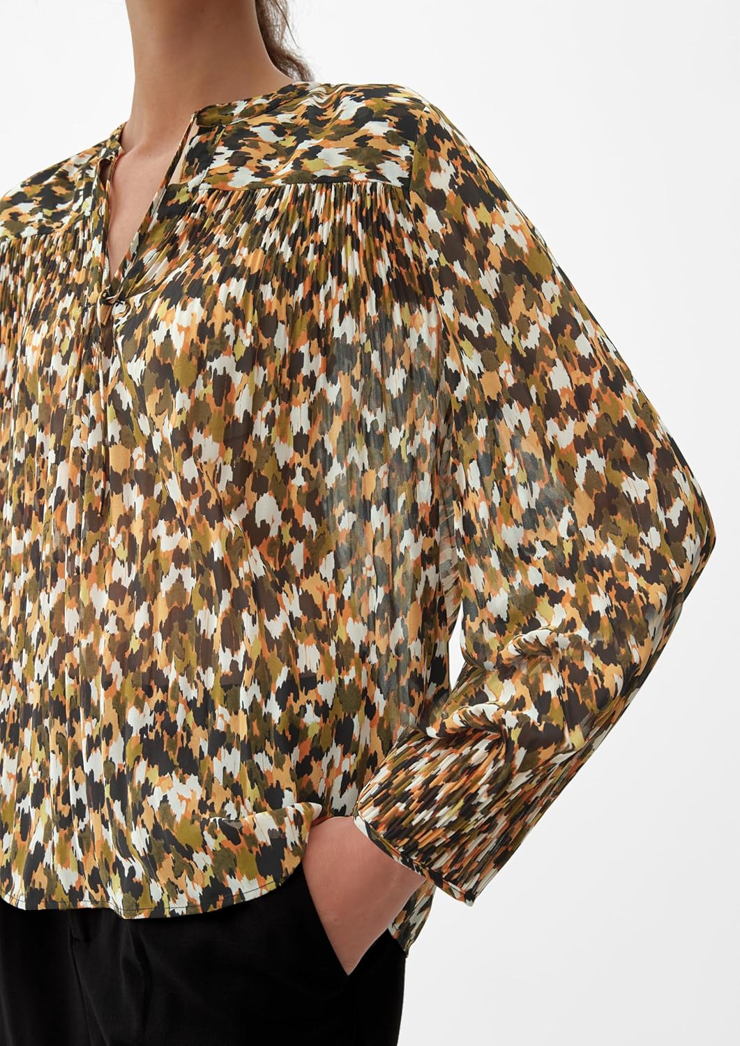 s.Oliver Bluse mit Allovermuster 40 77a0, 40 77a0