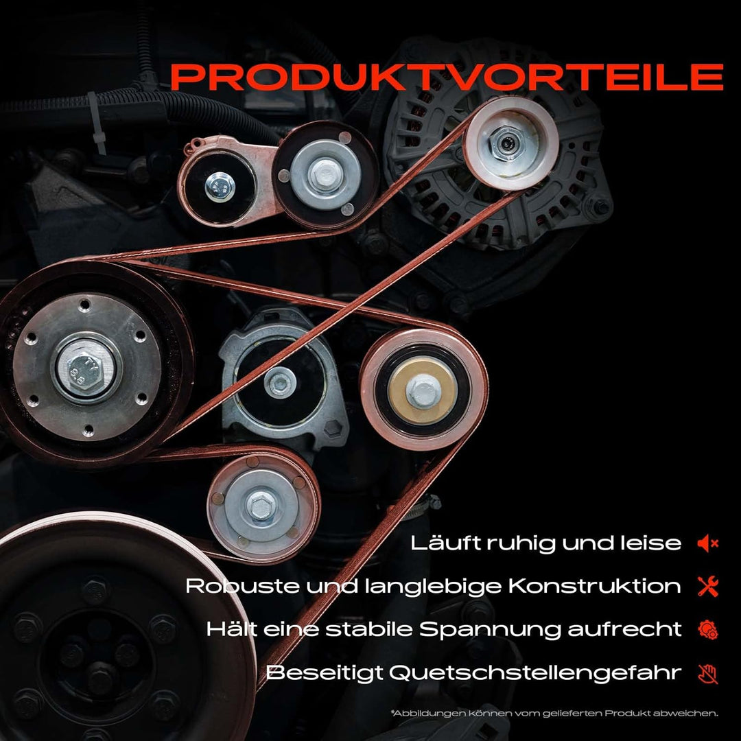 Frankberg Spannrolle Riemenspanner Keilrippenriemen für Wrangler III JK 3.8L Benzin 2007-2010 530328