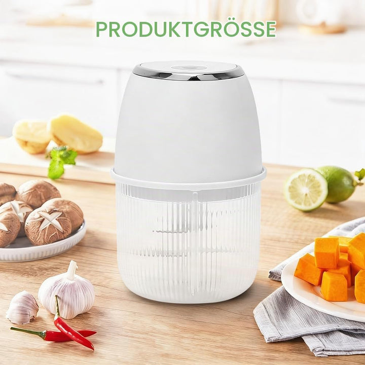 Mini Zerkleinerer Elektrisch, 350 ml Elektrisch Gemüsezerkleinerer Zwiebelschneider, Klein Zwiebel Z