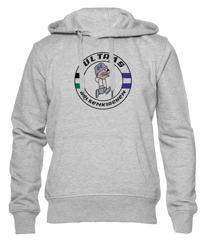Ultras Gelsenkirchen Unisex Hoodie Herren Damen Grau Lange Ärmel Kapuzenpulli Men&