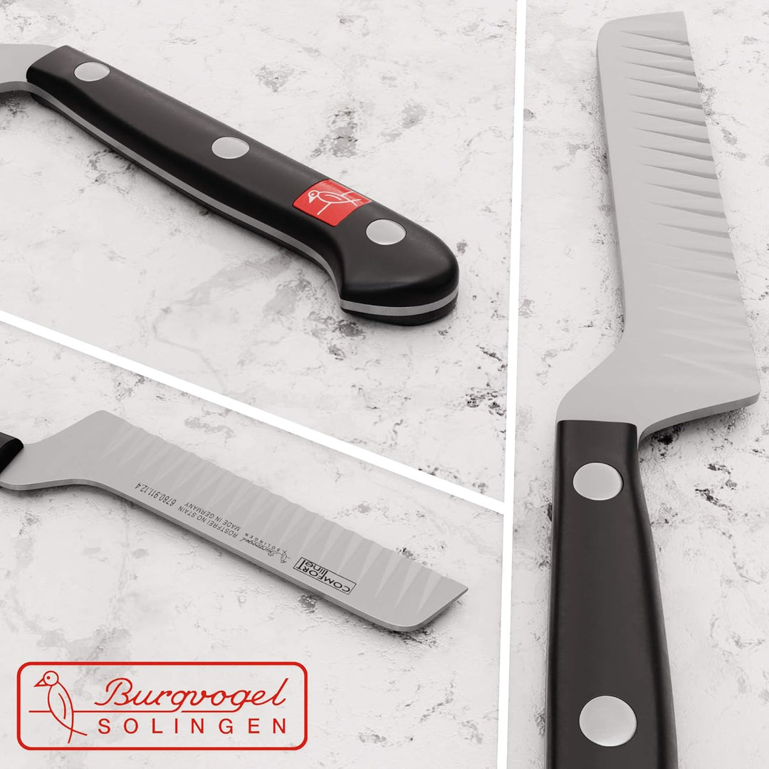 Burgvogel Solingen Comfort Line scharfes Buntschneidemesser geschmiedet 12 cm, rostfrei, spülmaschin