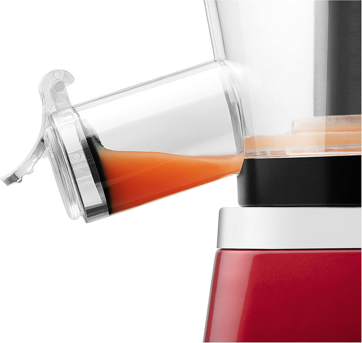 SENCOR SSJ 4042RD Langsam Drehender Entsafter für Frucht/Gemüsesaft (400 Watt, Slow Juicer, Schnecke
