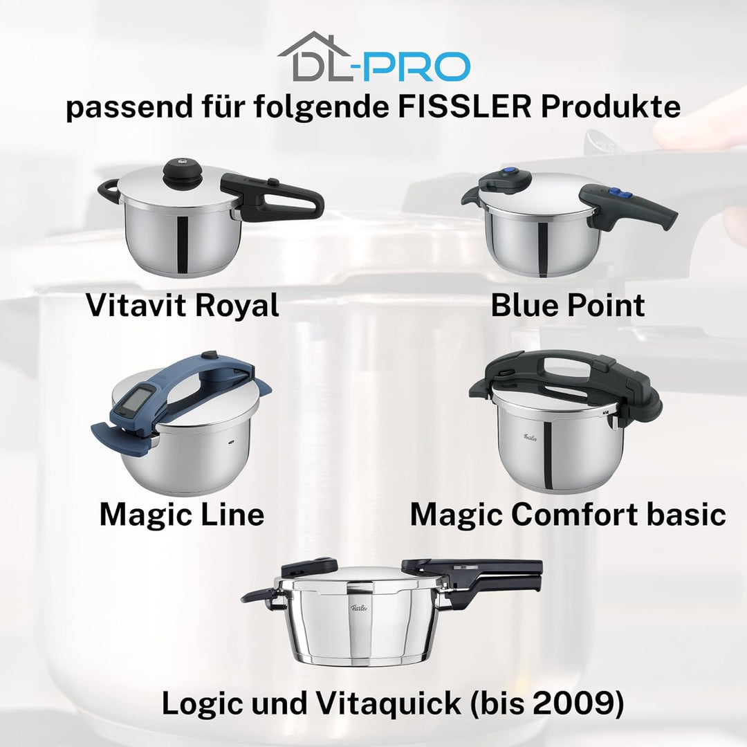 DL-pro Dichtungsring 22cm kompatibel mit Fissler Blue Point, Vitavit Royal, Magic Line, Magic Comfor