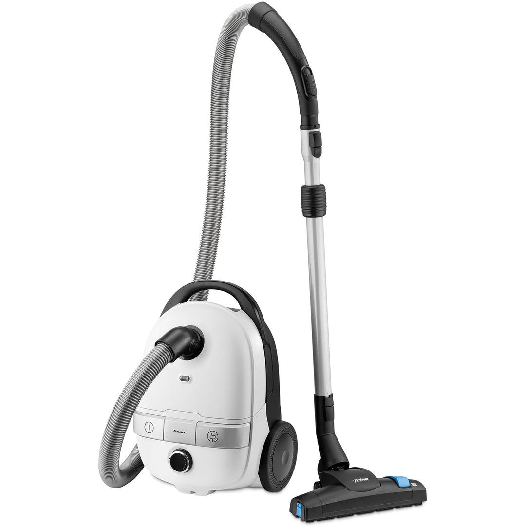 Trisa Bodenstaubsauger mit Beutel Comfort Clean – 11m Radius, HEPA-Filter & Stufenlose Saugkraft – L