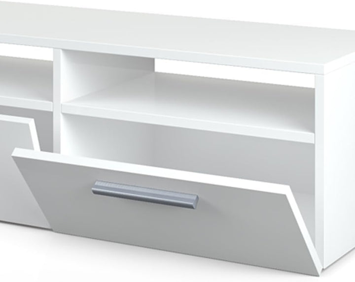 Vicco Lowboard Diego, Weiss Hochglanz, 95 x 38 cm Weiss Hochglanz 95 cm, Weiss Hochglanz 95 cm