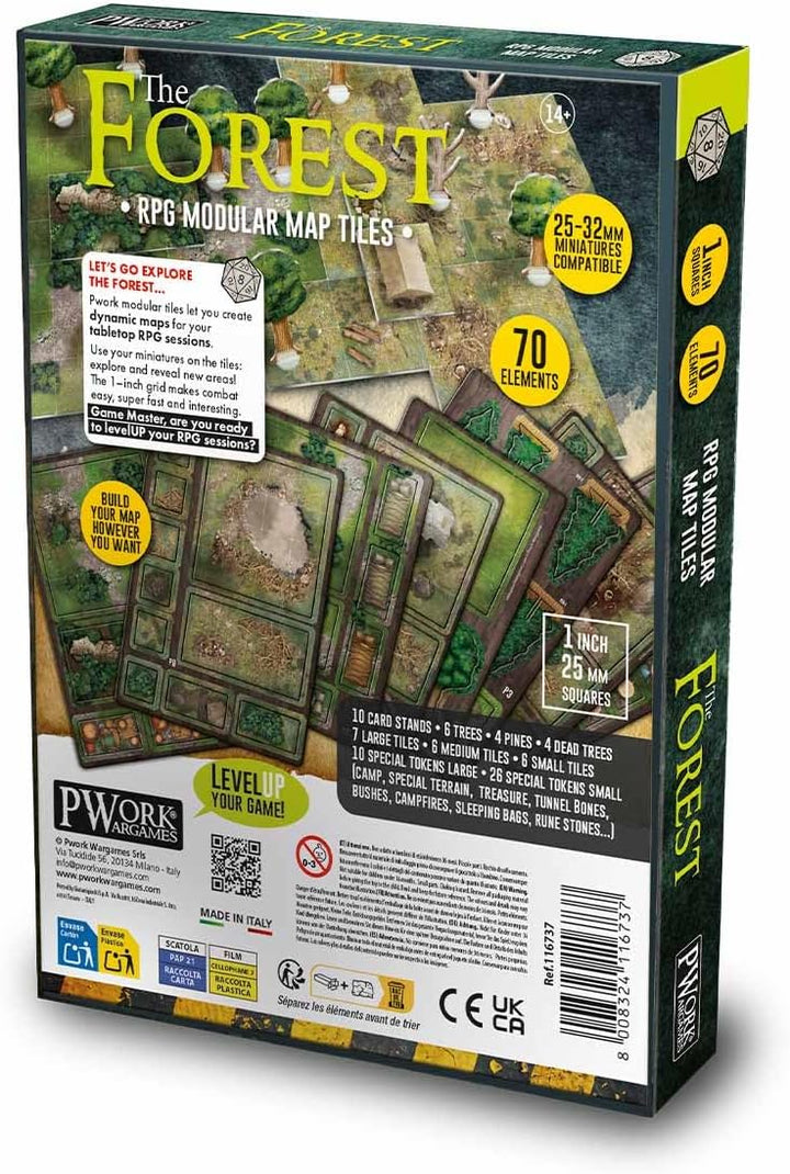The Forest RPG Modular Map Tiles - Double face cardboard tiles