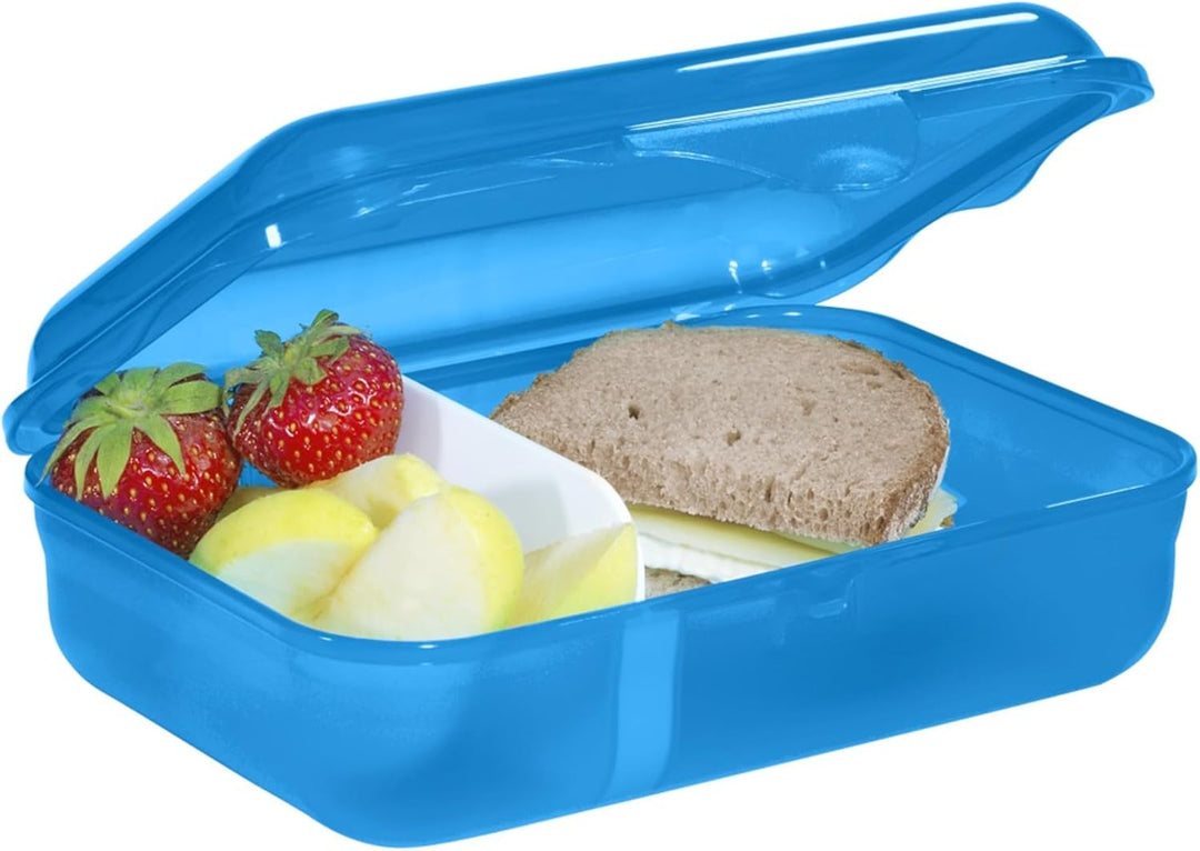 Step by Step Lunchbox „Dolphin Finja“ blau, mit Trennwand und Klickverschluss, spülmaschinenfest, BP