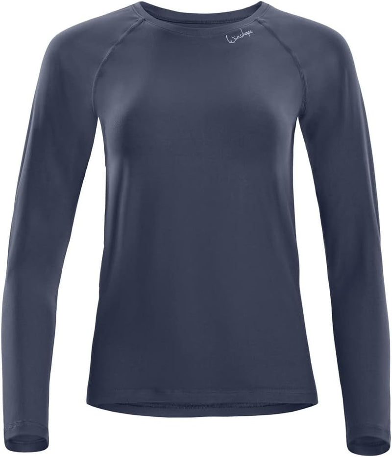 WINSHAPE Damen Damen Light and Soft Long Sleeve Top Aet118ls Yoga-Shirt (1er Pack) XS Anthrazit, XS