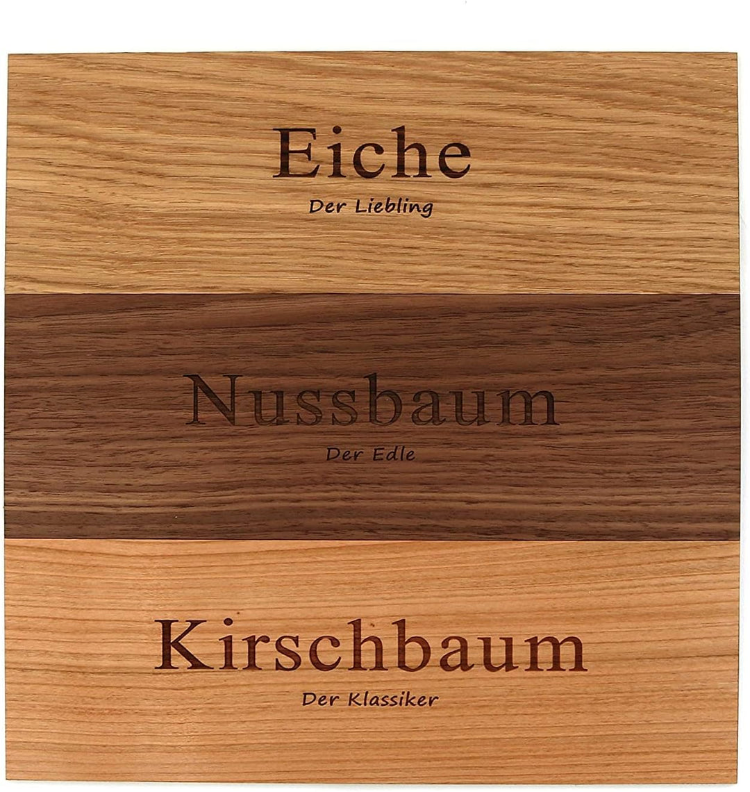 STREIFHOLZ Messerleiste magnetisch aus Holz, selbstklebender Messerhalter aus Eiche Nussbaum Kirschb