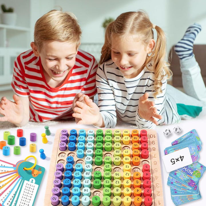 1x1 Einmaleins Lernen Spiel Multiplikationsbrett Multiplikationsbrett für Grundschüler Mathe Spielze