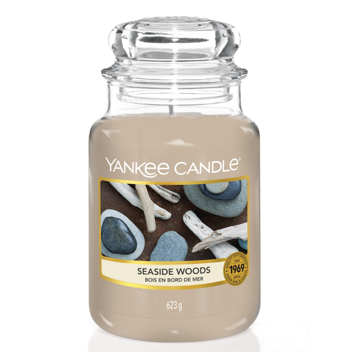 Yankee Candle Duftkerze im Glas (gross) | Seaside Woods | Brenndauer bis zu 150 Stunden