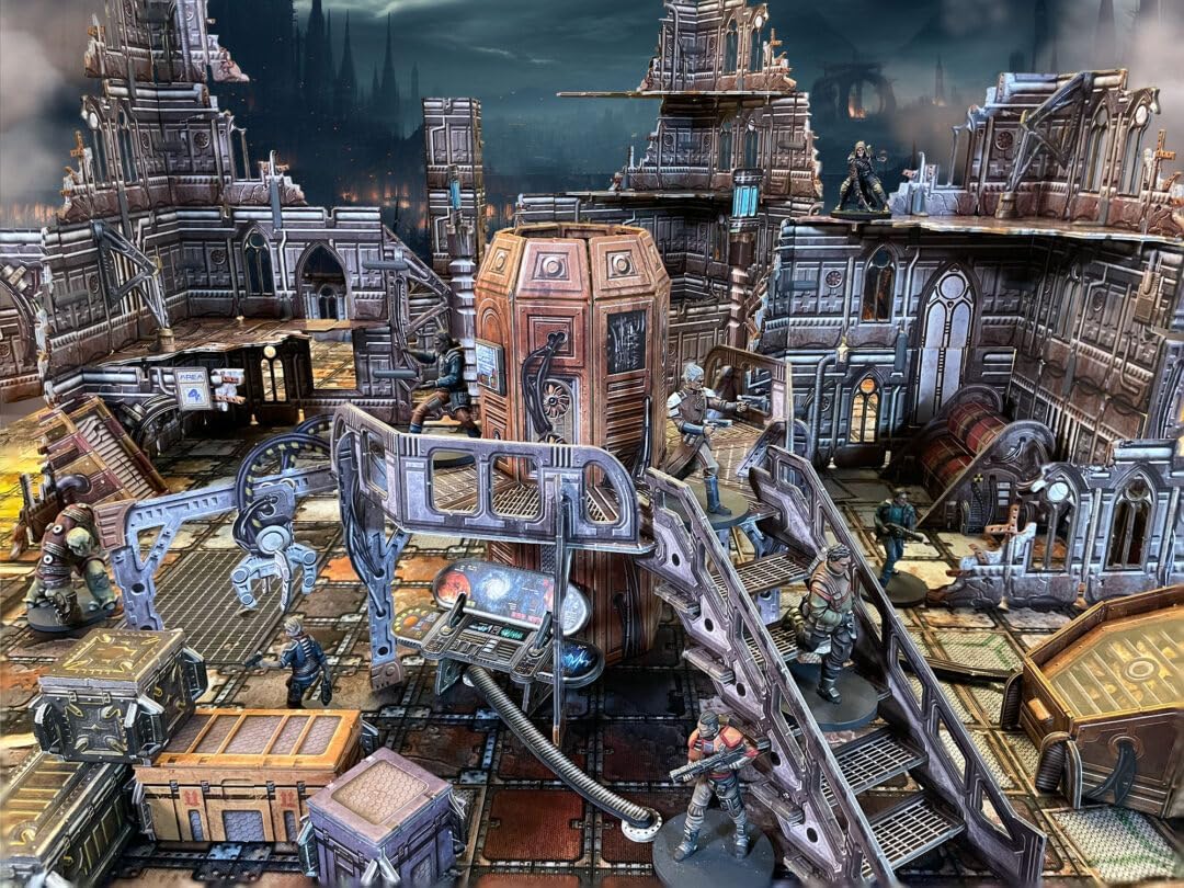 Battle Systems Sci-Fi-Gelände, 28 mm modulares 3D-Weltraum-Gelände, perfekt für Wargaming und Rollen