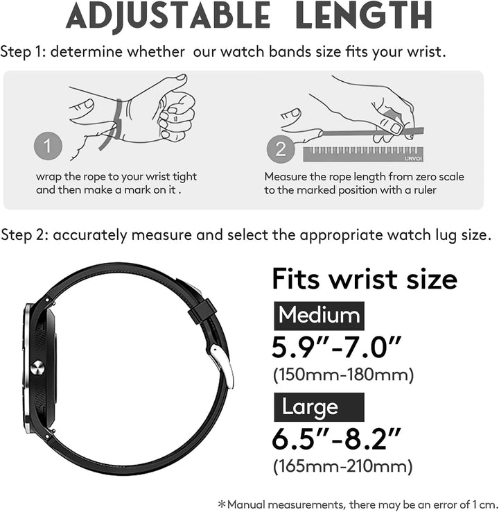 Hemsut Kompatibel mit Samsung Galaxy Watch 6/5/5 Pro/4/4 Classic/3, 45/44/40/46/42/45 mm Uhrarmband,