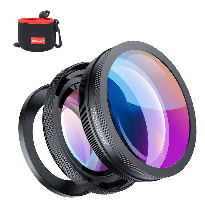 PROfezzion HD 18mm Weitwinkelobjektiv Weitwinkel Objektiv für Sony ZV1 ZV-1 ZV1F ZV-1F RX100 VII VI