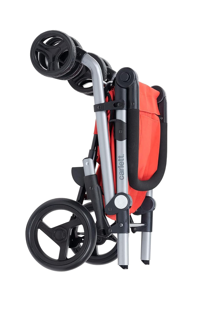 Carlett Einkaufstrolley mit 4 Rädern, faltbar, mit Abnehmbarer 48-L-Tasche, bis 25kg und 10-L-Thermo