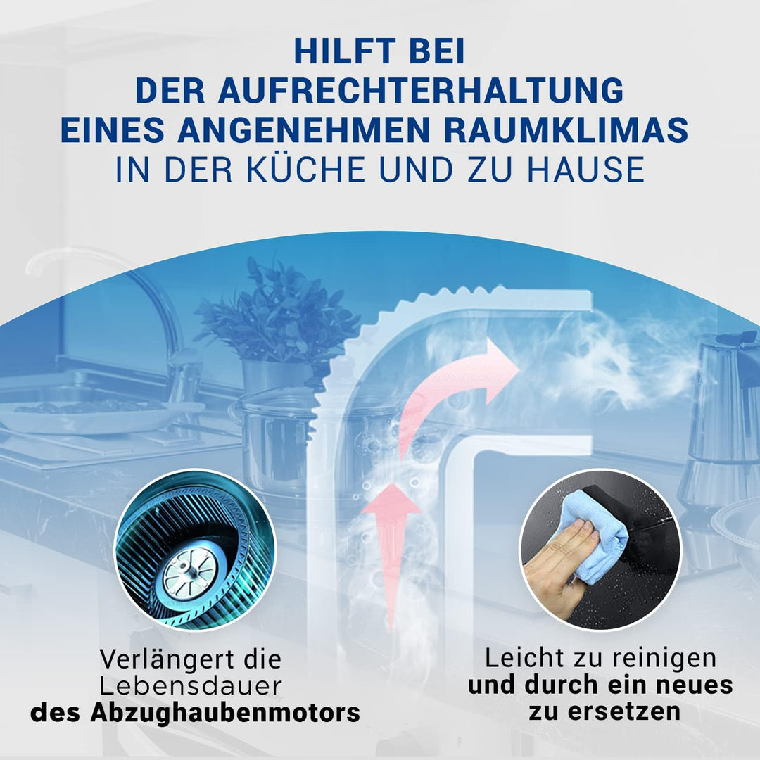 VIOKS Aktivkohlefilter Dunstabzug Filter SET 4x / Kohlefilter 430x175mm Ersatz für Neff Dunstabzugsh