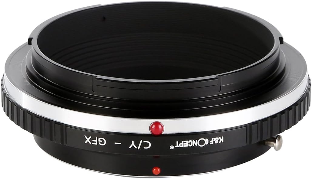 K&F Concept® C/Y - GFX Objektivadapter, Objektiv Adapterring für Contax/Yashica Objektiv auf Fujifil