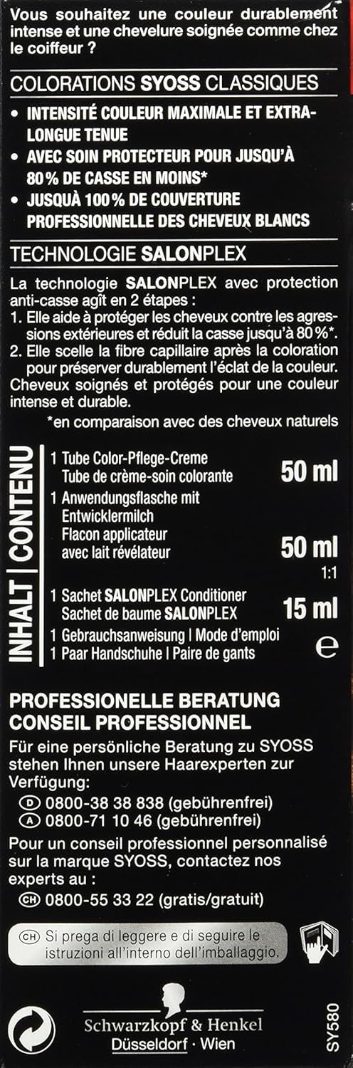Syoss Haarfarbe, 5-8 Haselnuss, 3er Pack (3 x 115 ml) Braun 1 stück (3er Pack), Braun 1 stück (3er P