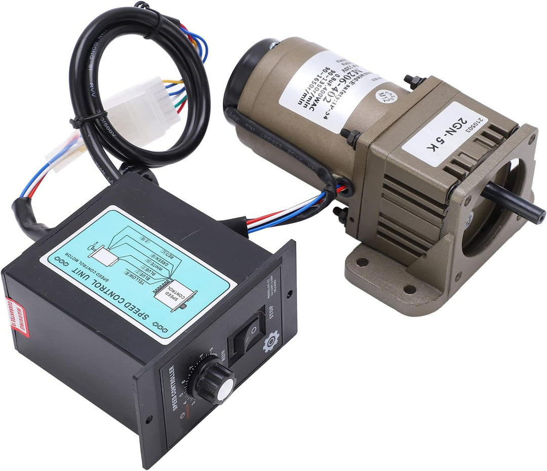 AC-Getriebemotor, AC 220V 6W Einphasen-Asynchron-Getriebemotor mit einstellbarer Geschwindigkeit (5K