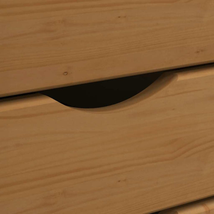 vidaXL Rollschrank, Rollcontainer mit 4 Schubladen, Kommode Schubladenschrank mit Rollen, Büroschran