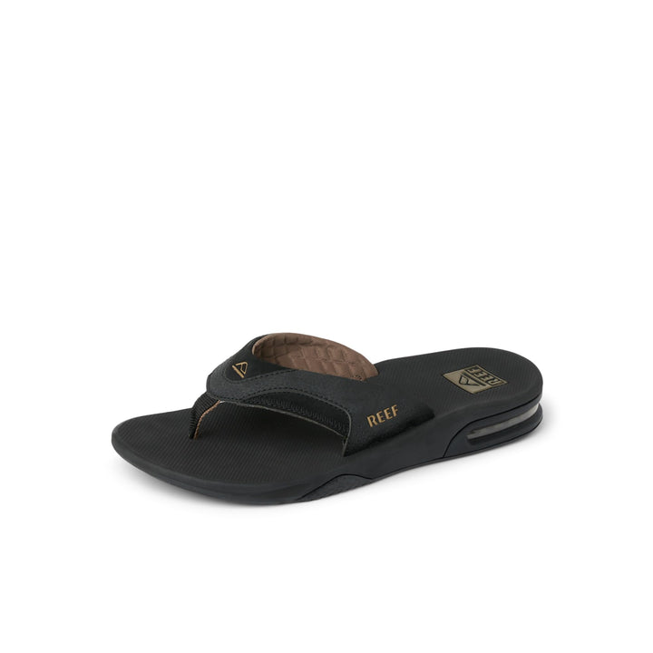 Reef Herren Fanning Flipflop 46 EU Black And Tan, 46 EU Black And Tan